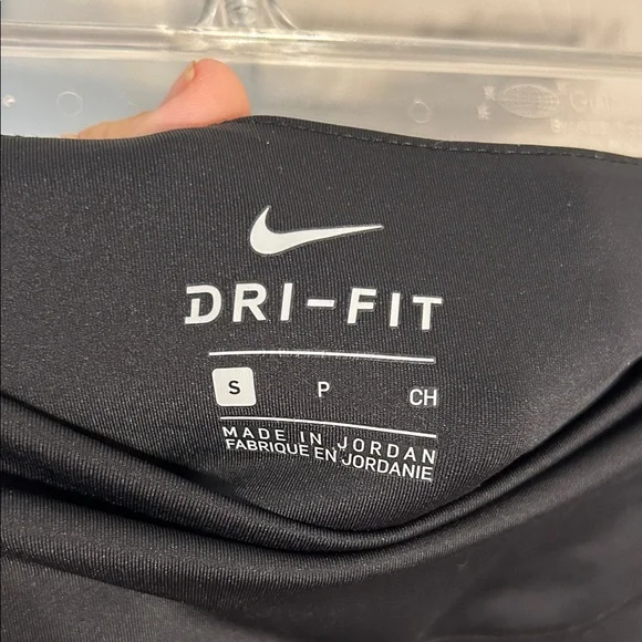 NIKE Power Victory 7/8 Training Leggings Black Coral Blue Stripes Small Athletic - Picture 3 of 10